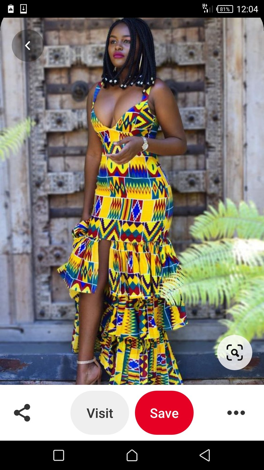 kente formal dress