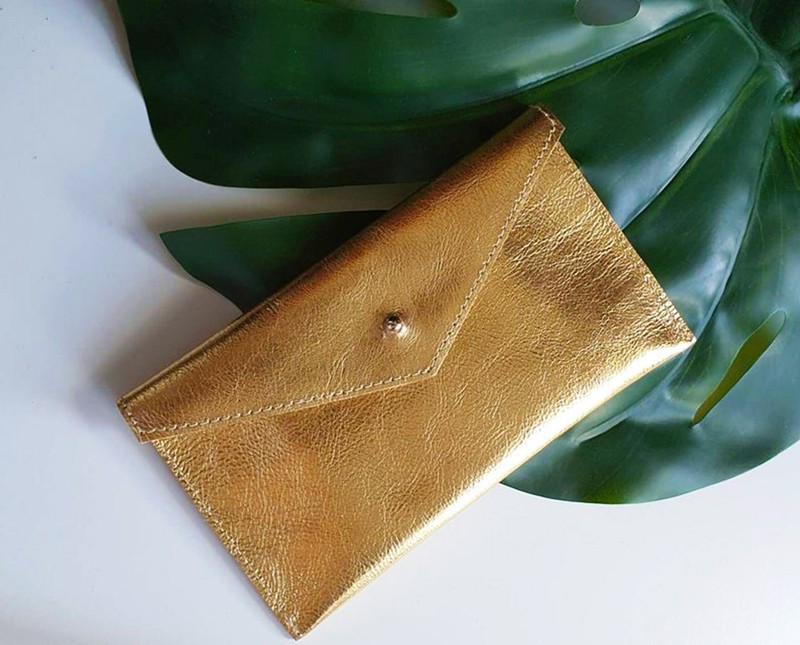 handmade leather coin purse