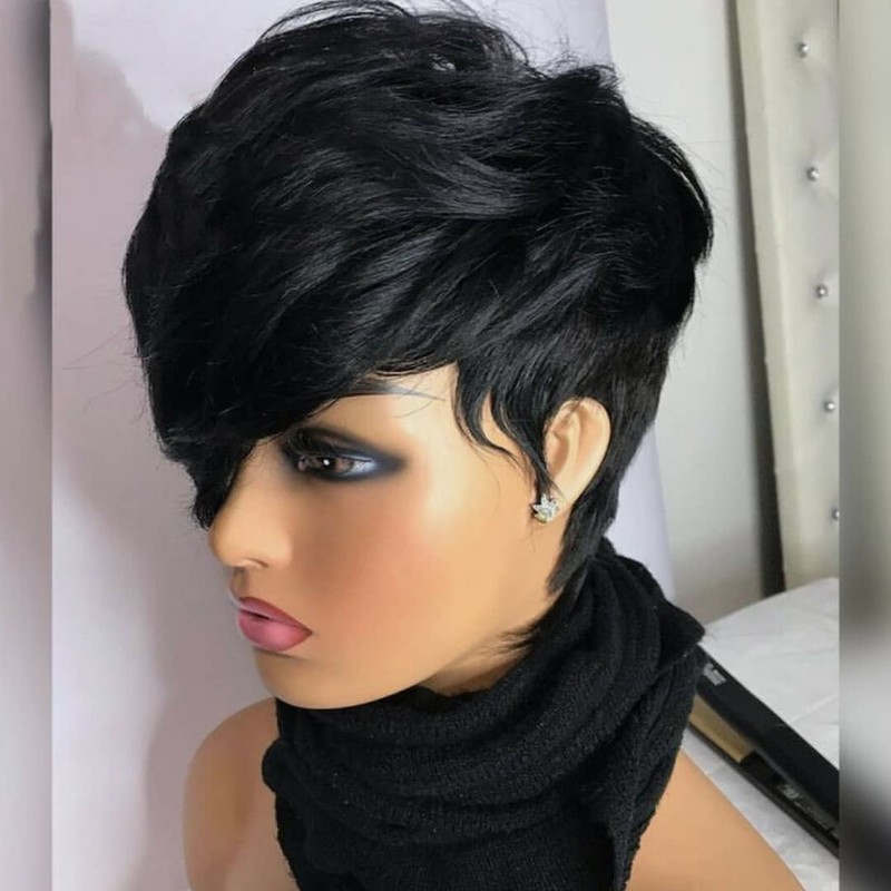 Human hair pixie wig by Wigs Afrikrea