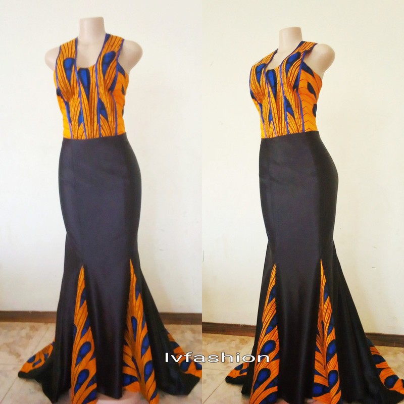 african print dinner wear