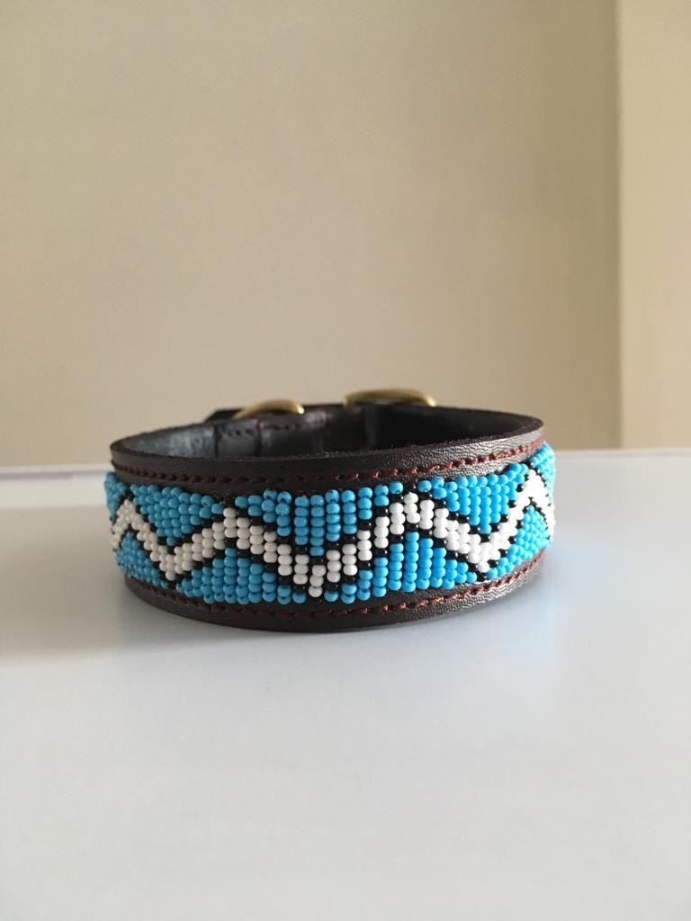 large bead dog collar