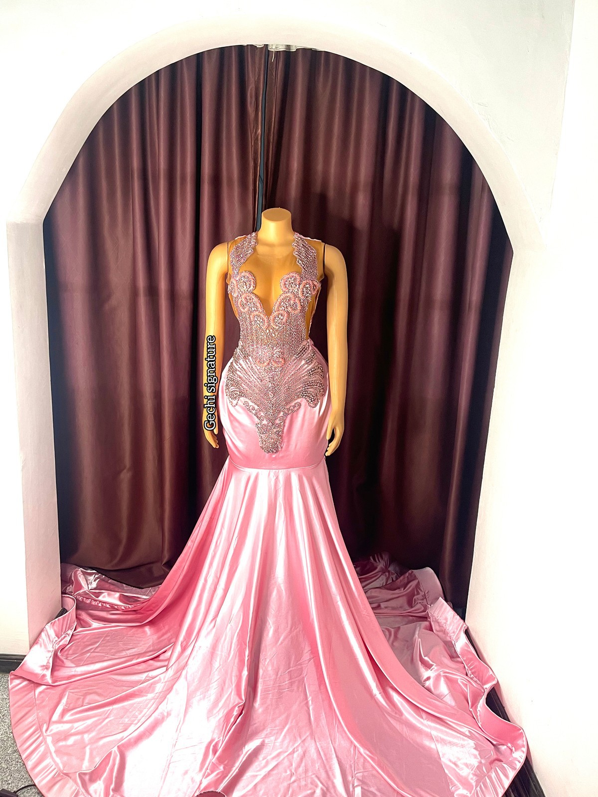 Pink Prom Dress Women Sexy Dresses Elegant Party Dress      cg24926 main image 0