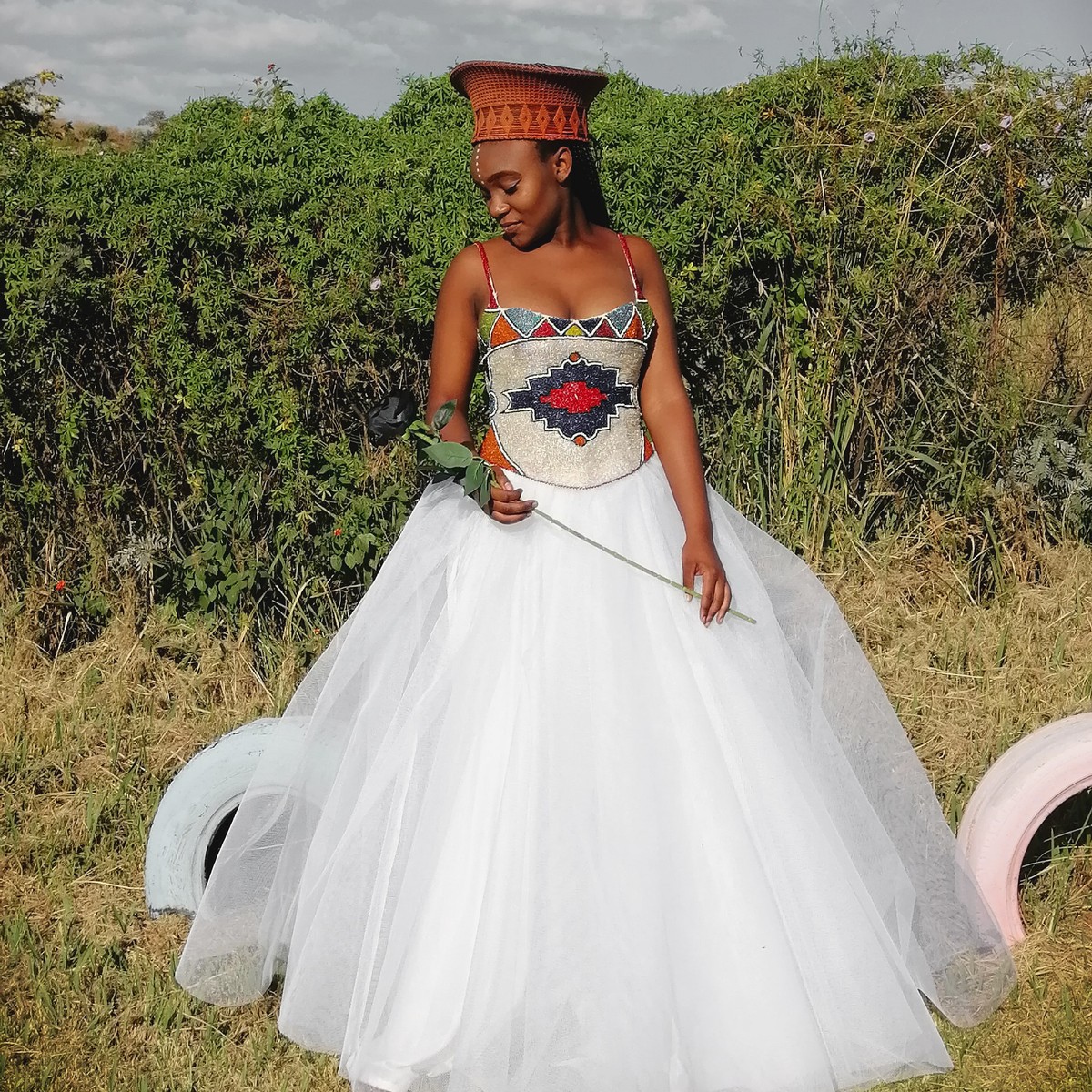 Ndebele Wedding Gown By Reina exclusive Long Dresses Afrikrea