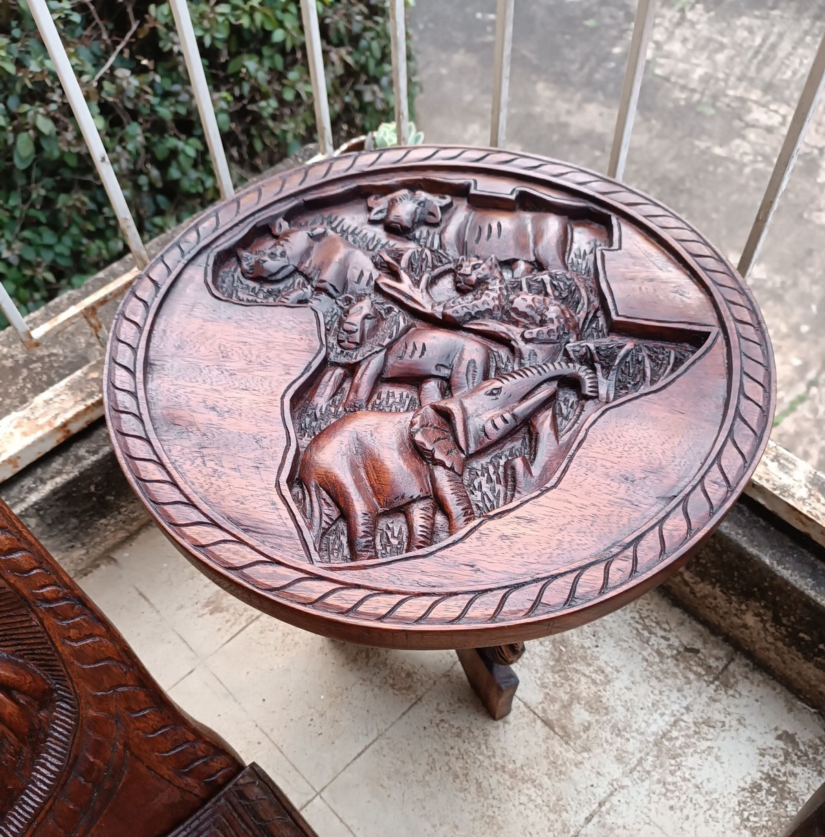 Viking coffee Table Foldable Table African Handcrafted Table by tul Afrikrea