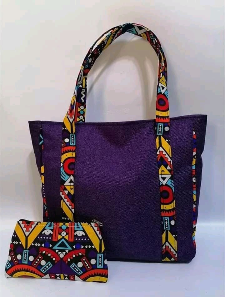 Ankara print tote bag, African print wax bag, Kenyan tote bag, Kitenge