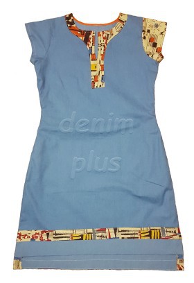 jean dresses with african print