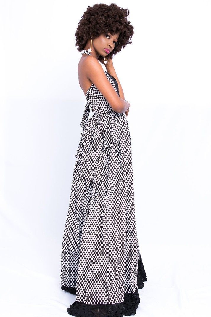 bustier maxi dress