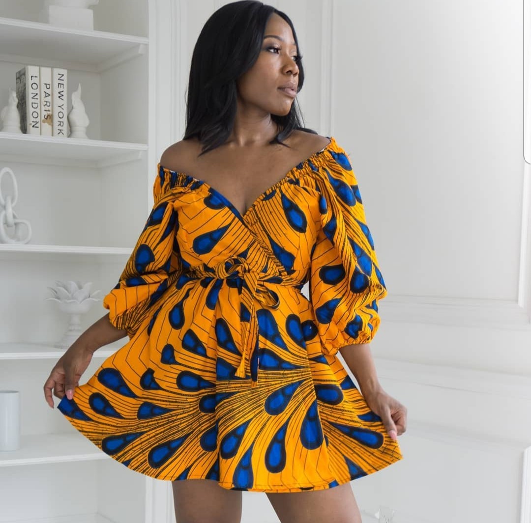 Ankara wrap dresses Clearance