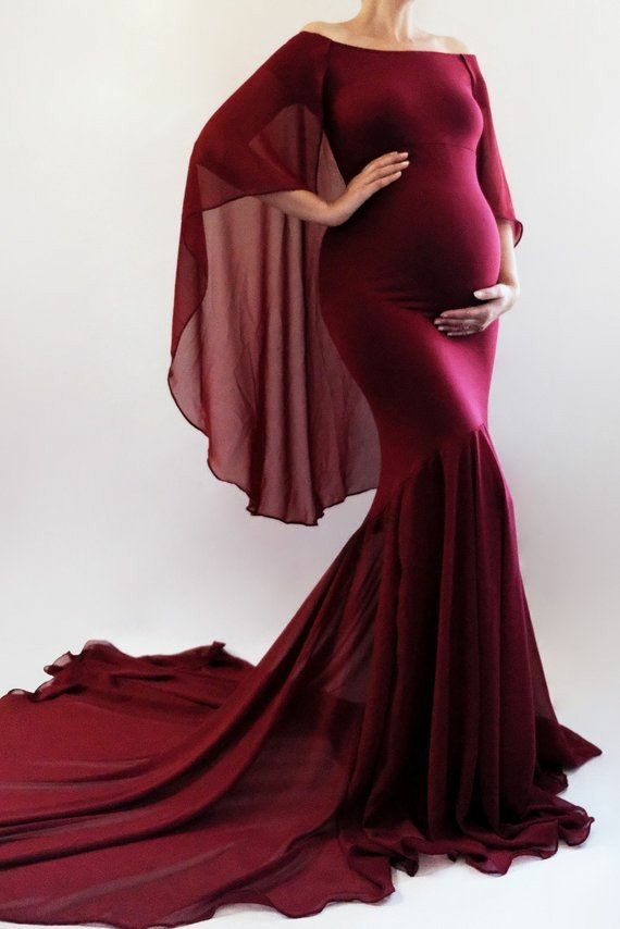 Mermaid styled dress made with chiffon 