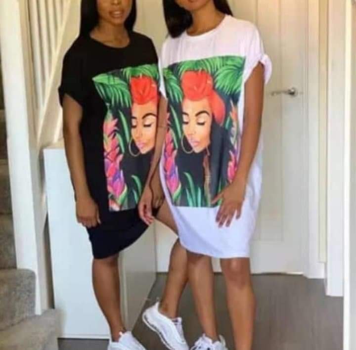 african t shirt dress