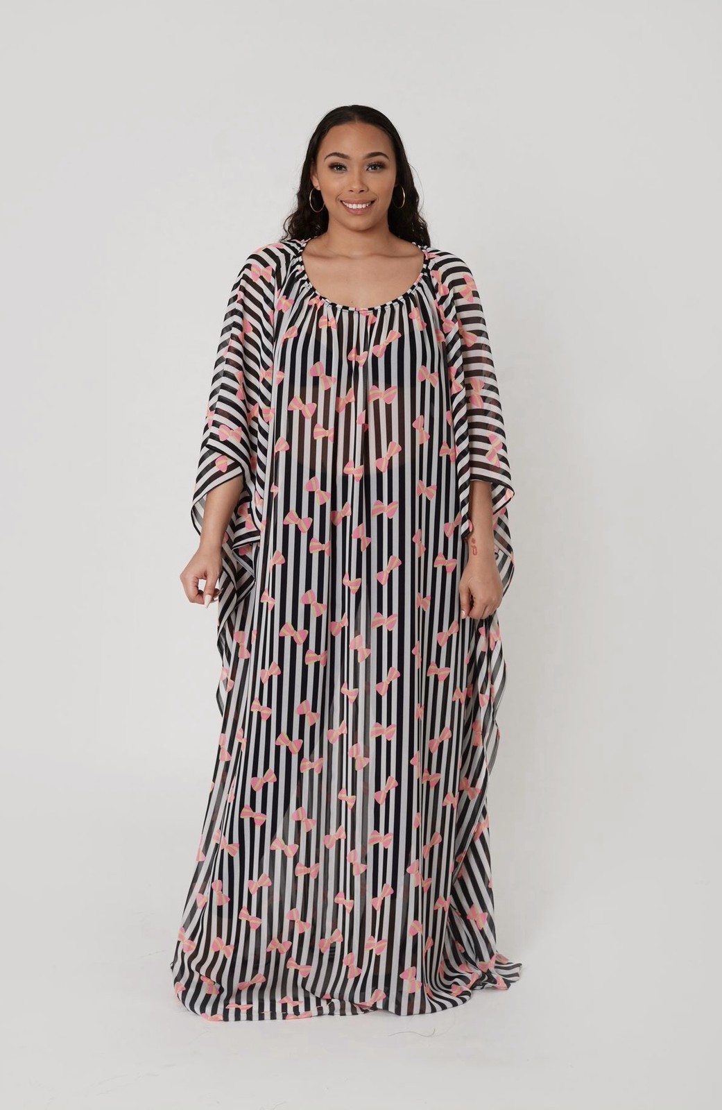 striped kaftan