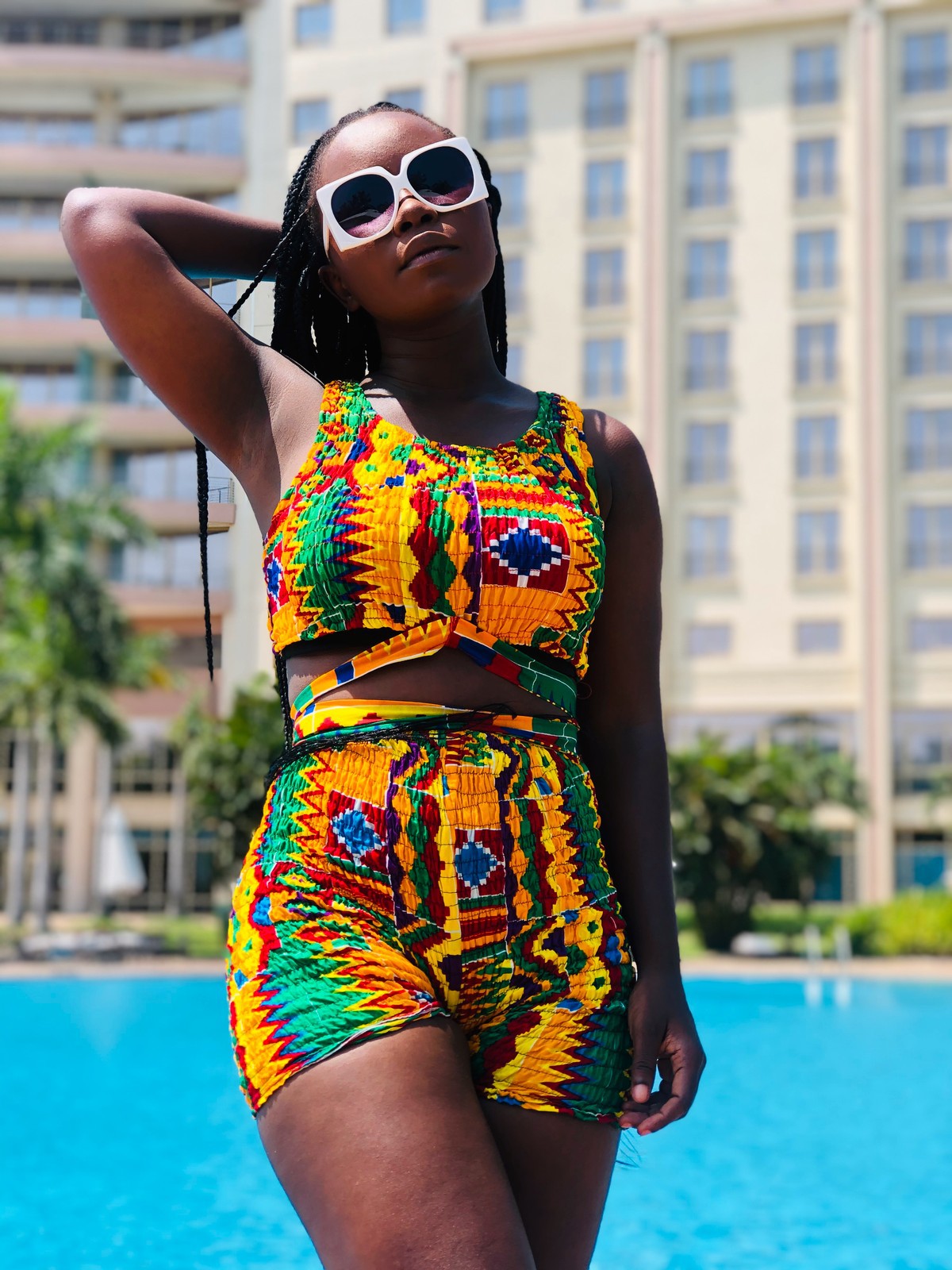 ankara with net styles