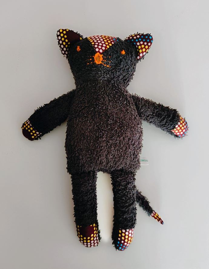 Black cat soft toy by versionwax Plush Toys Afrikrea