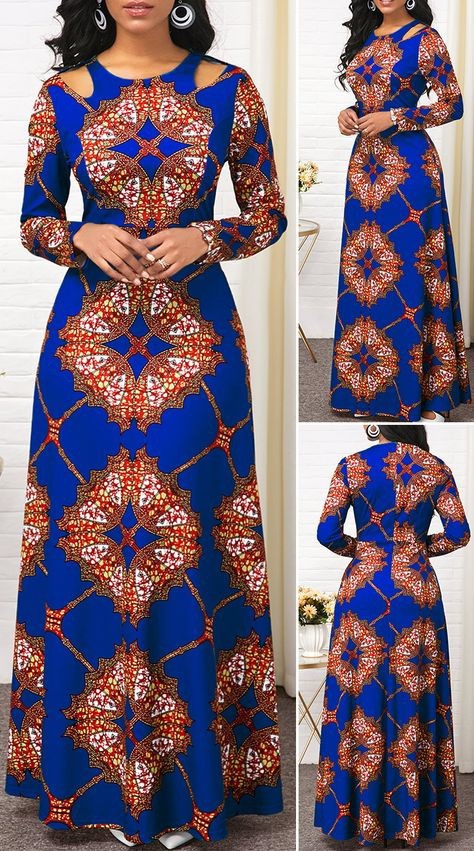 Nice ladies African printed dress for 