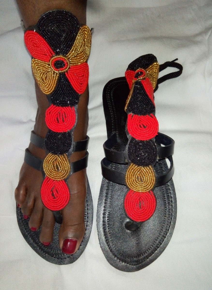 pwani gladiator maasai sandals tribal sandals beaded sandals leather sandals