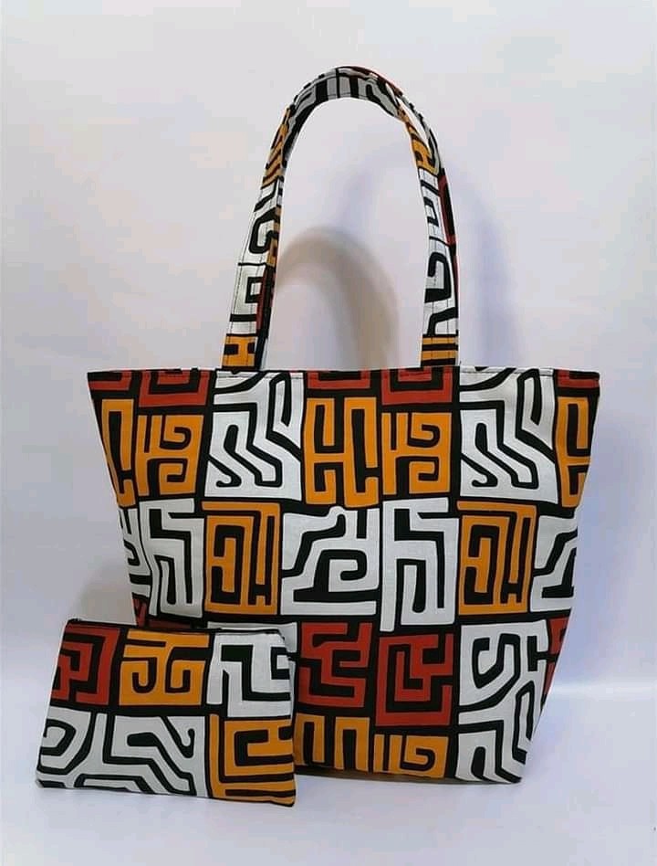 Ankara print tote bag, African print wax bag, Kenyan tote bag, Kitenge