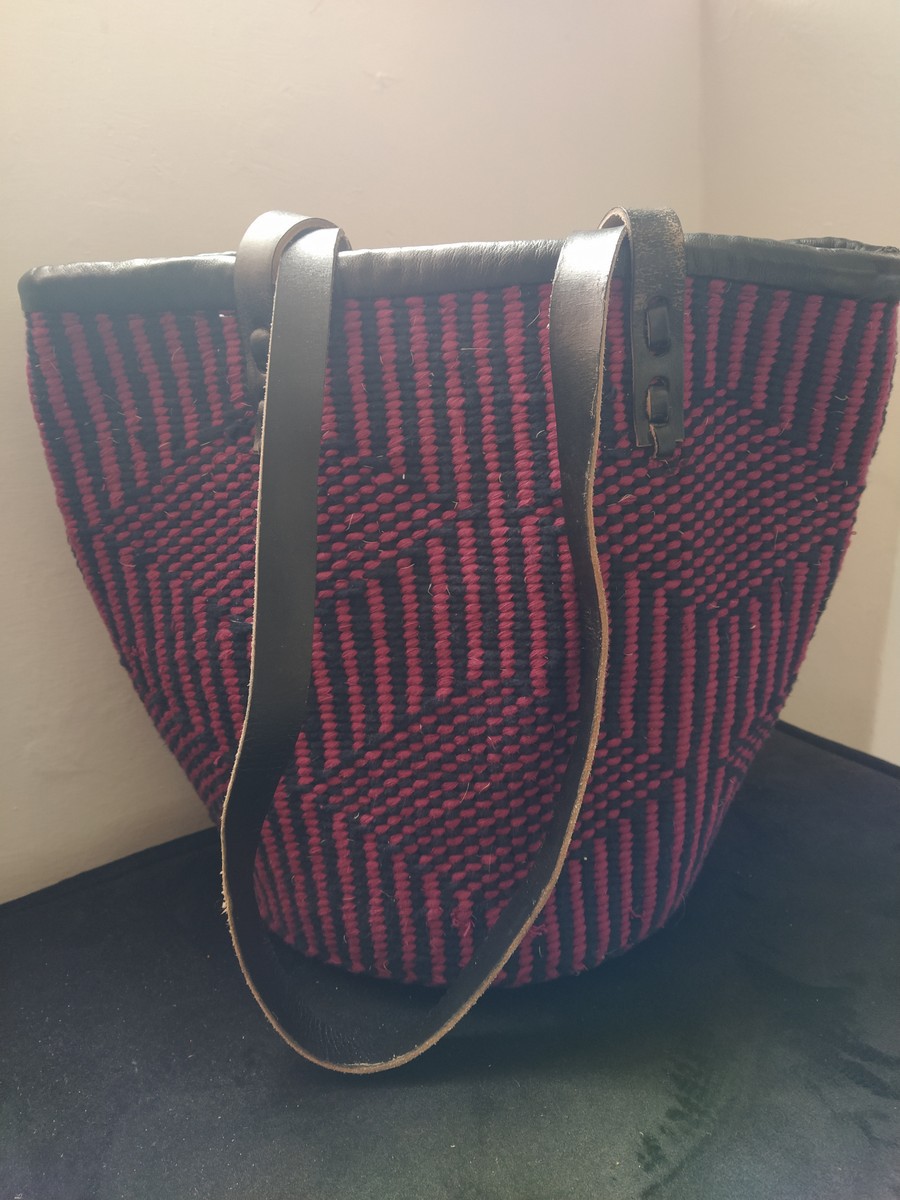 Kiondo bag, Kenyan sisal and wool woven bag by kirembo Shoulder bags