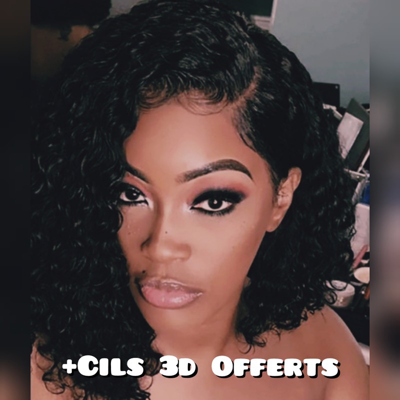 large curly wig