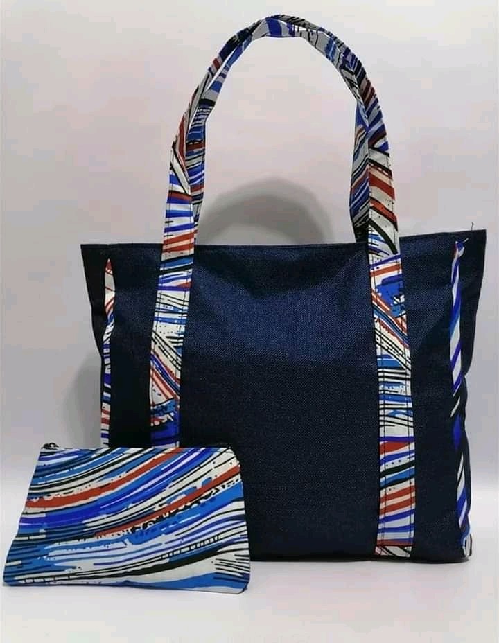 Ankara print tote bag, African print wax bag, Kenyan tote bag, Kitenge