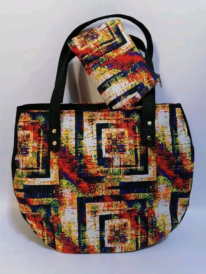 Ankara print tote bag, African print wax bag, Kenyan tote bag, Kitenge