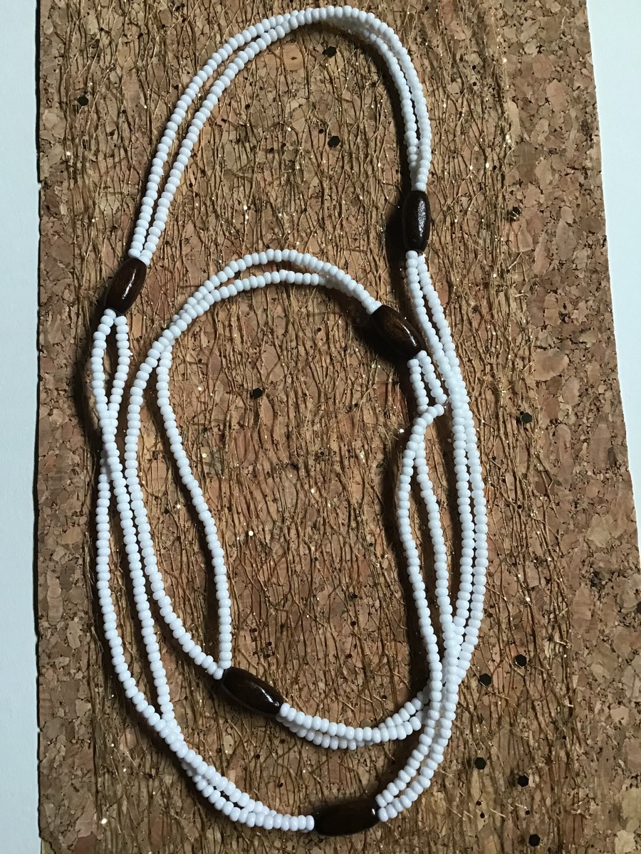 wooden waist beads