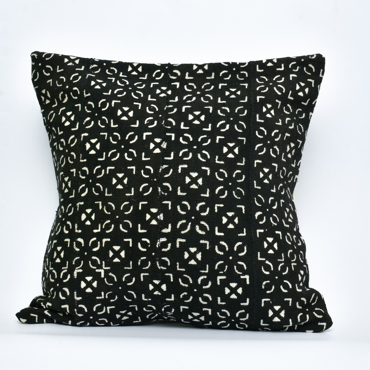 black mudcloth pillow