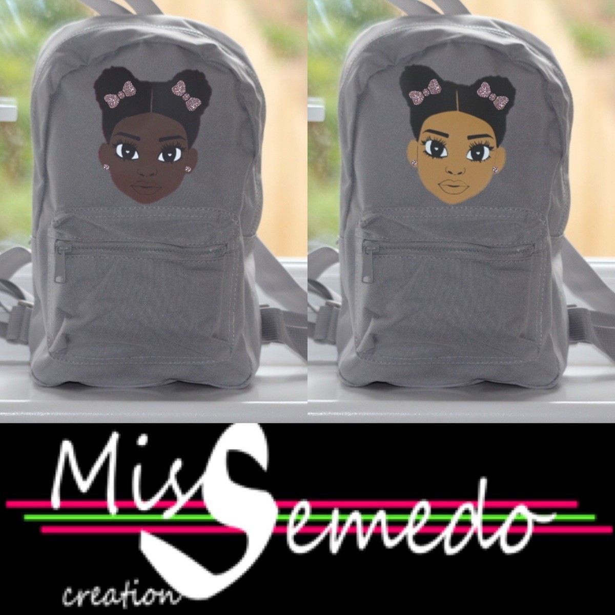 personalised backpack girl