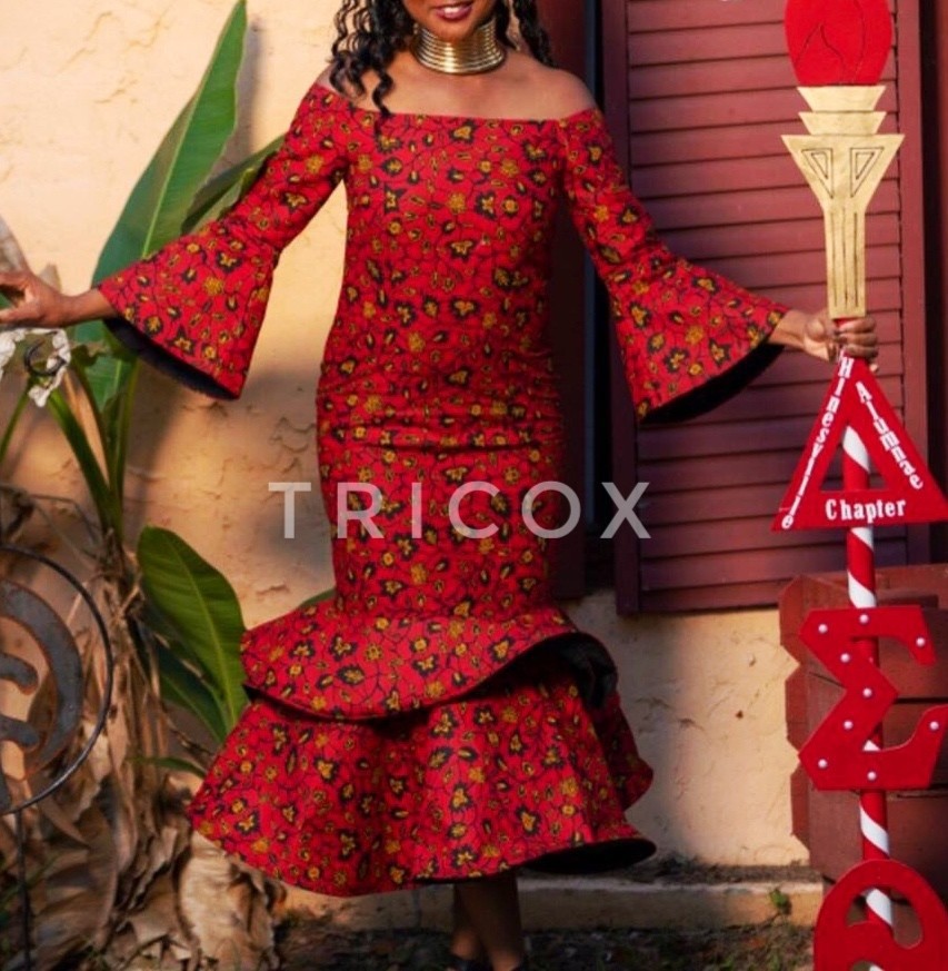 african print evening dresses