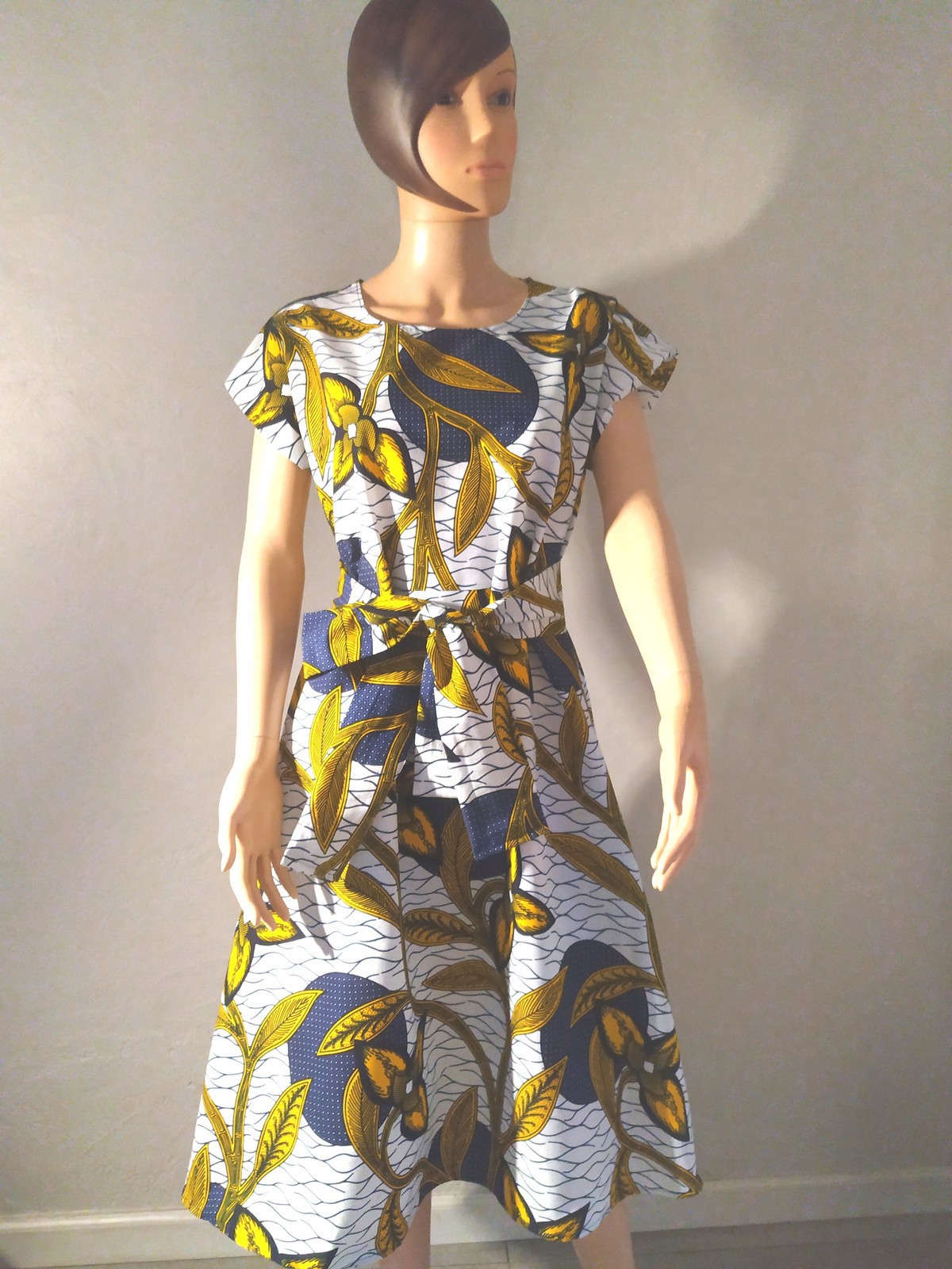 ankara overlapping gown