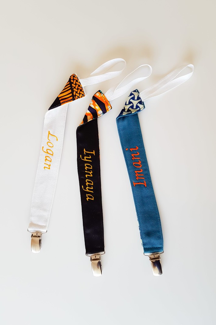 Pacifier clip fabrics to choose by tydiam Baby Accessories Afrikrea