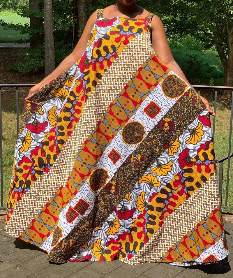 circle maxi dress