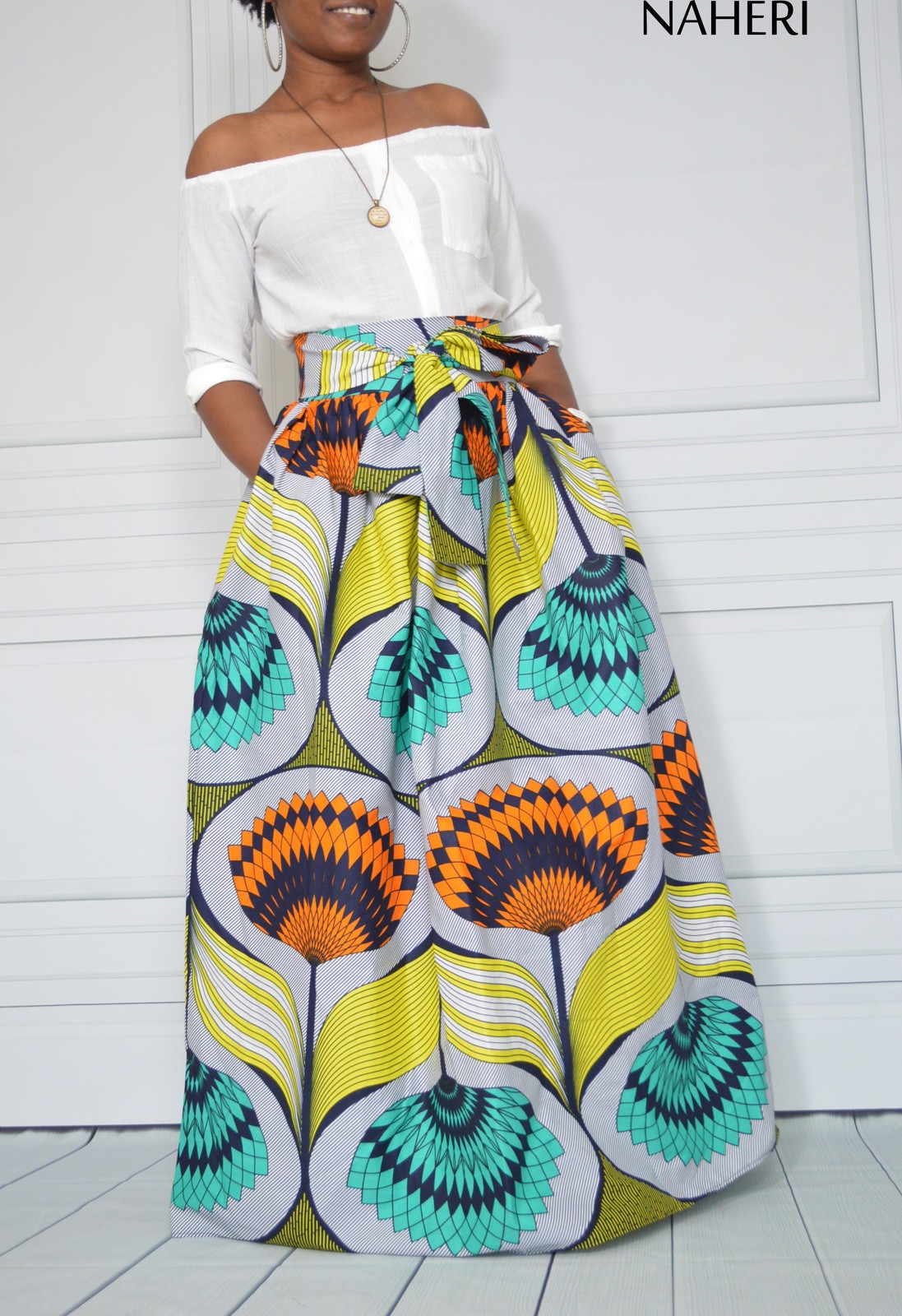 maxi ankara skirts