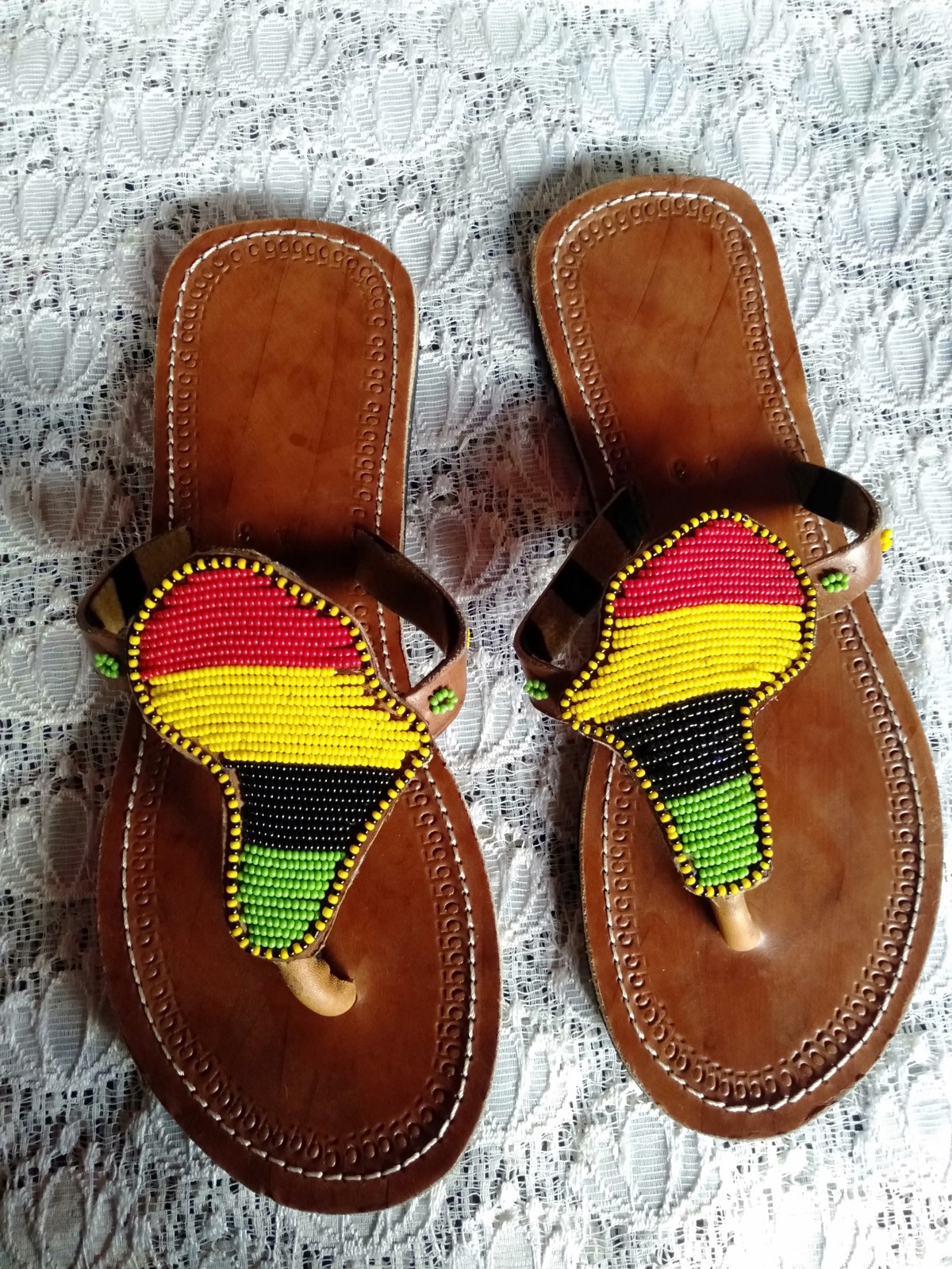 African beaded sandals, Maasai sandals, women sandals by maggie394-mk