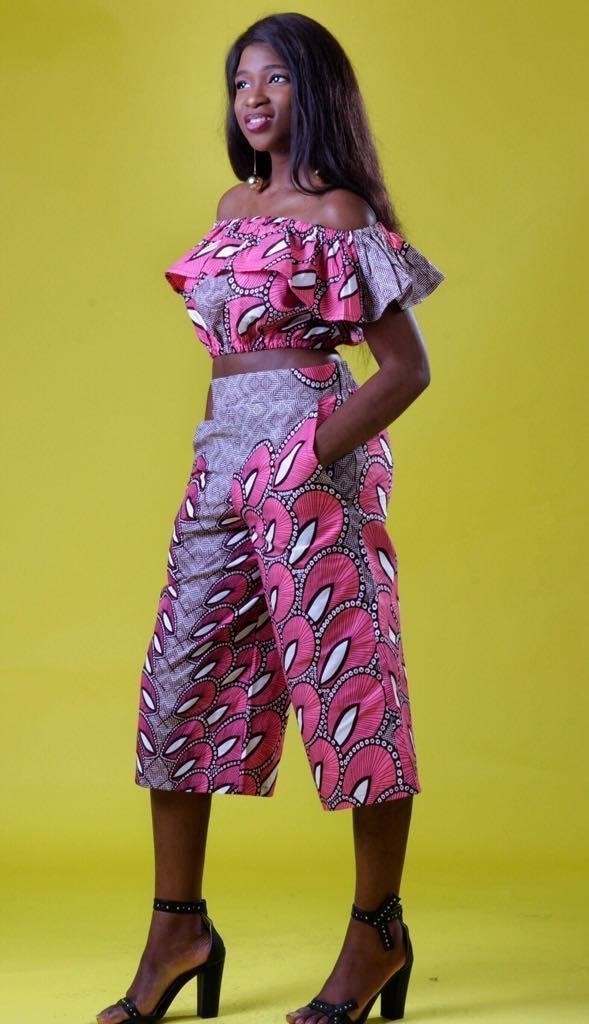 african high waist pants