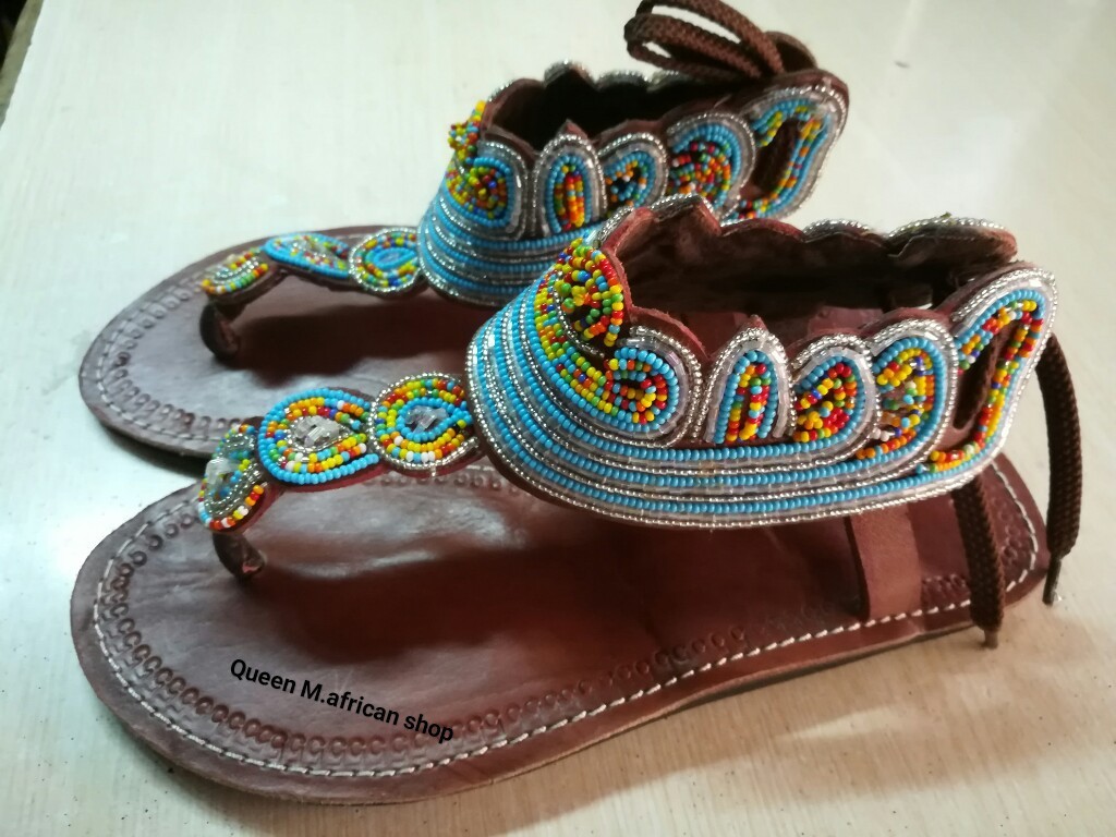 light blue gladiator sandals