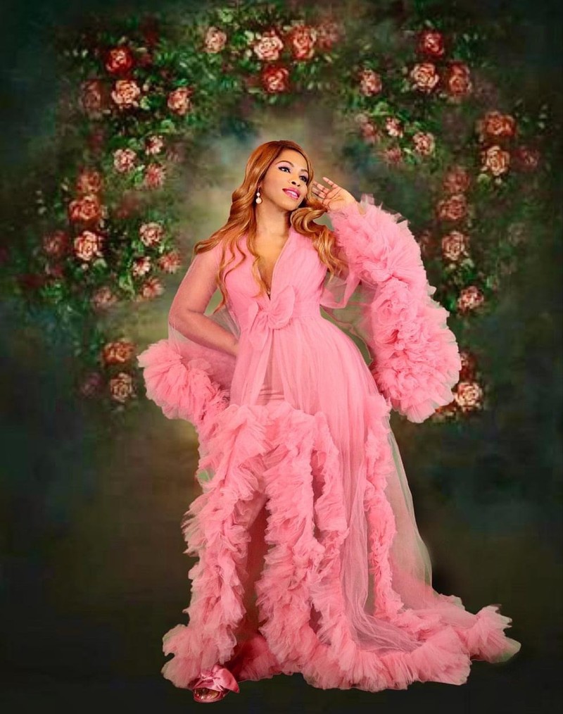 Pink Veil of Honor Robe by 