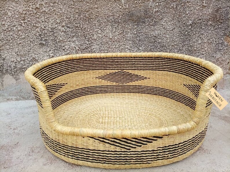 large wicker dog bed baskets