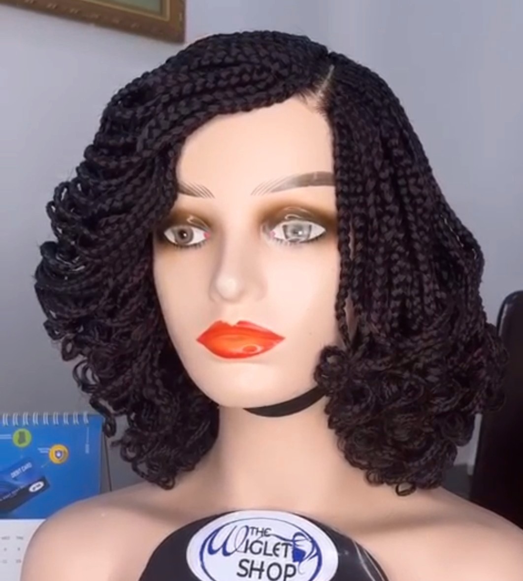 Braided wig cap curly ends by wigcap2022 Wigs Afrikrea