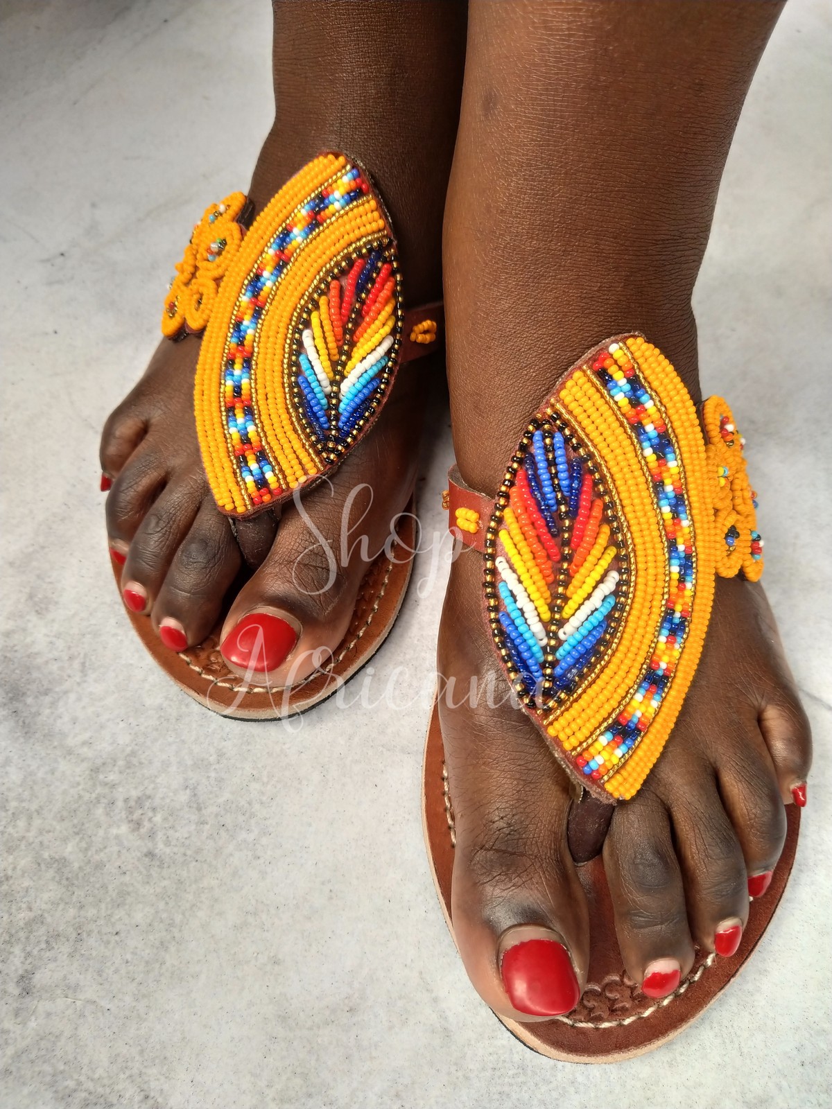 Sandals. Maasai sandals. Beaded sandals. Summer sandals. African sandal