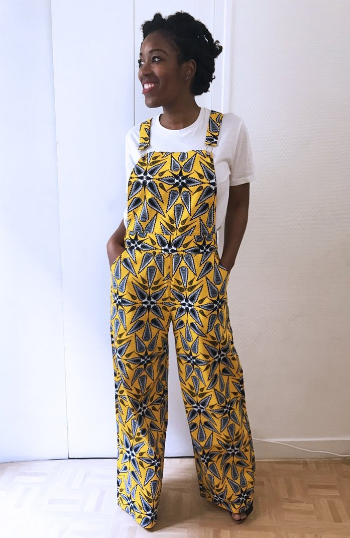 yellow overalls