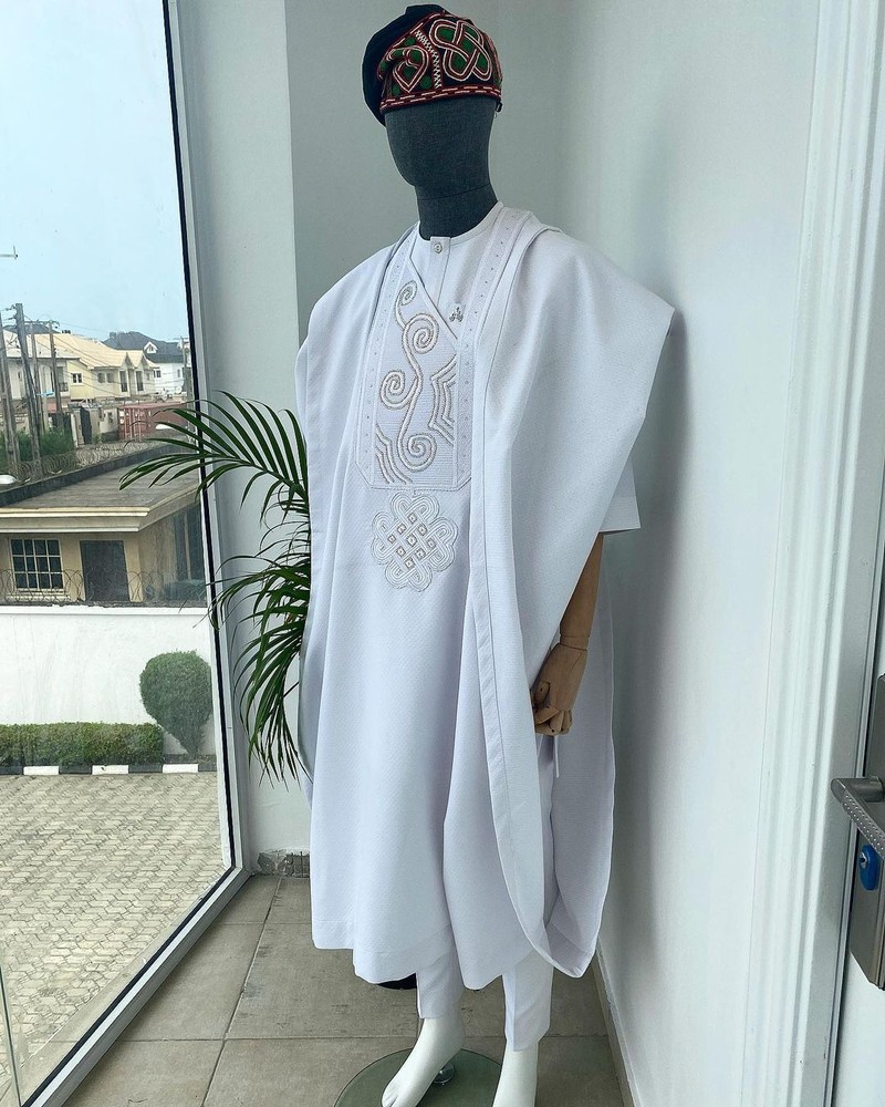 white agbada