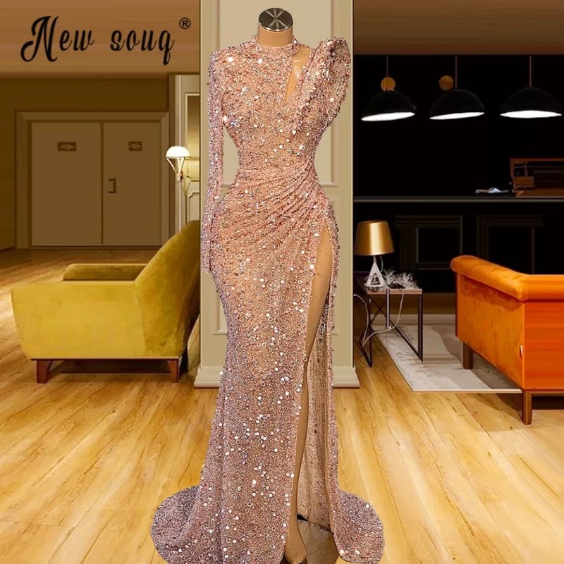 Sequins sophisticated party dress, Prom 
