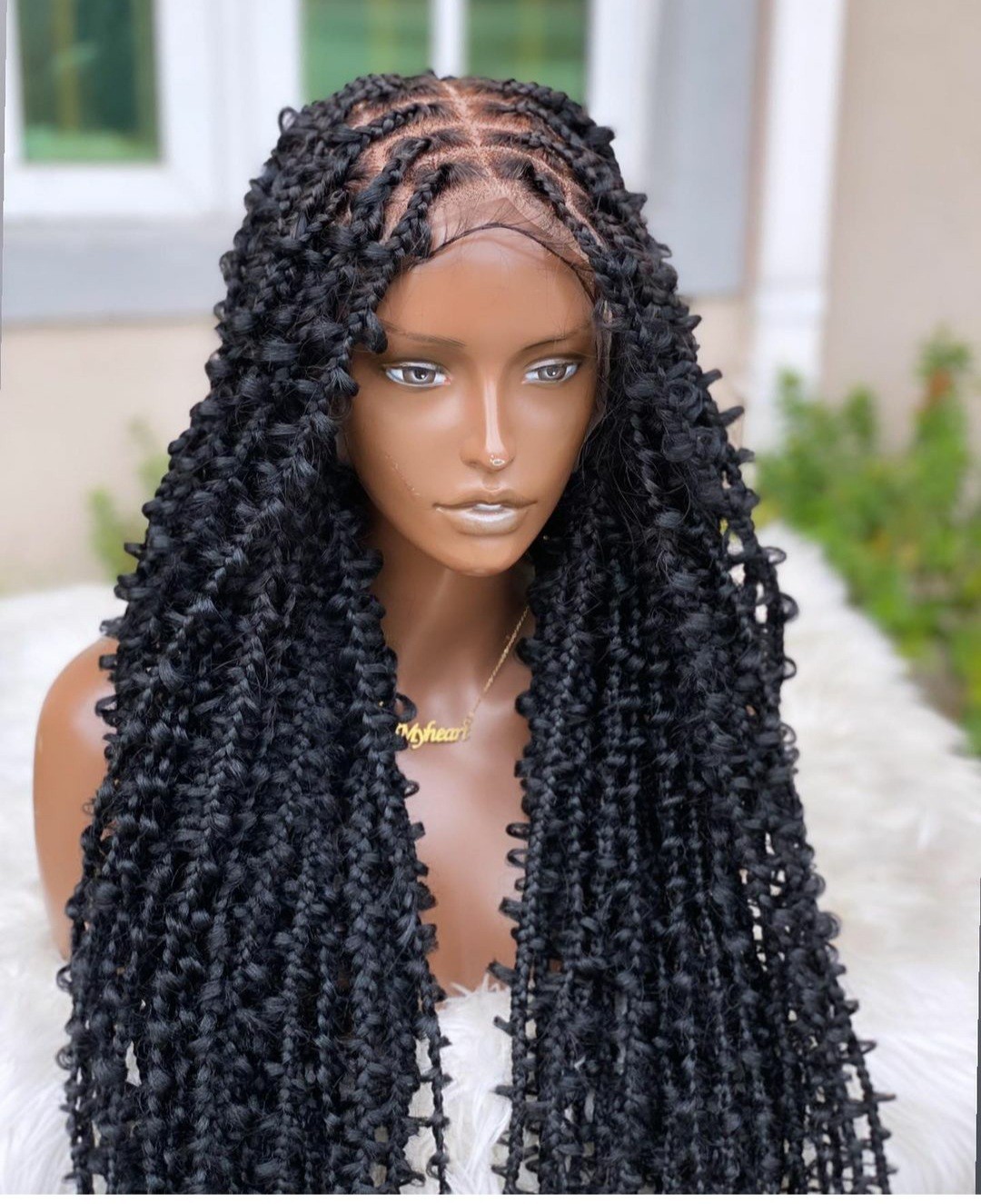tale distressed braid with full lace by ileoge - Wigs - Afrikrea