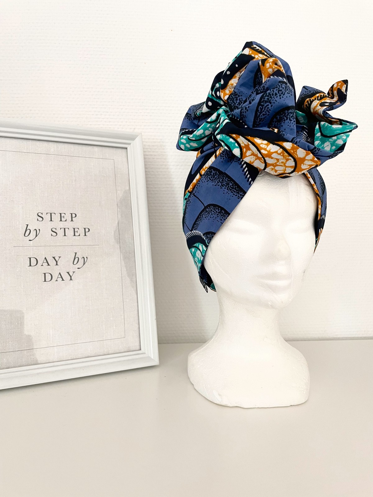 Turban with metal rod by creationsbylevannath Headwraps Afrikrea