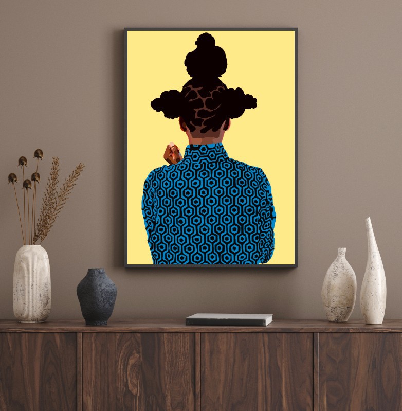 Poster Premium Poster - Afro chic _ Fancy - Size 30×40cm by oueso - Wal ...