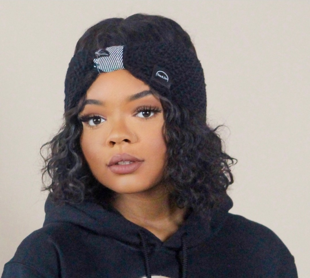 black winter headband