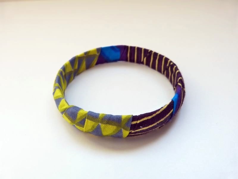 ethnic jewel Wax bangle woman gift african print handmade african jewel african bangle african loincloth woman bangle