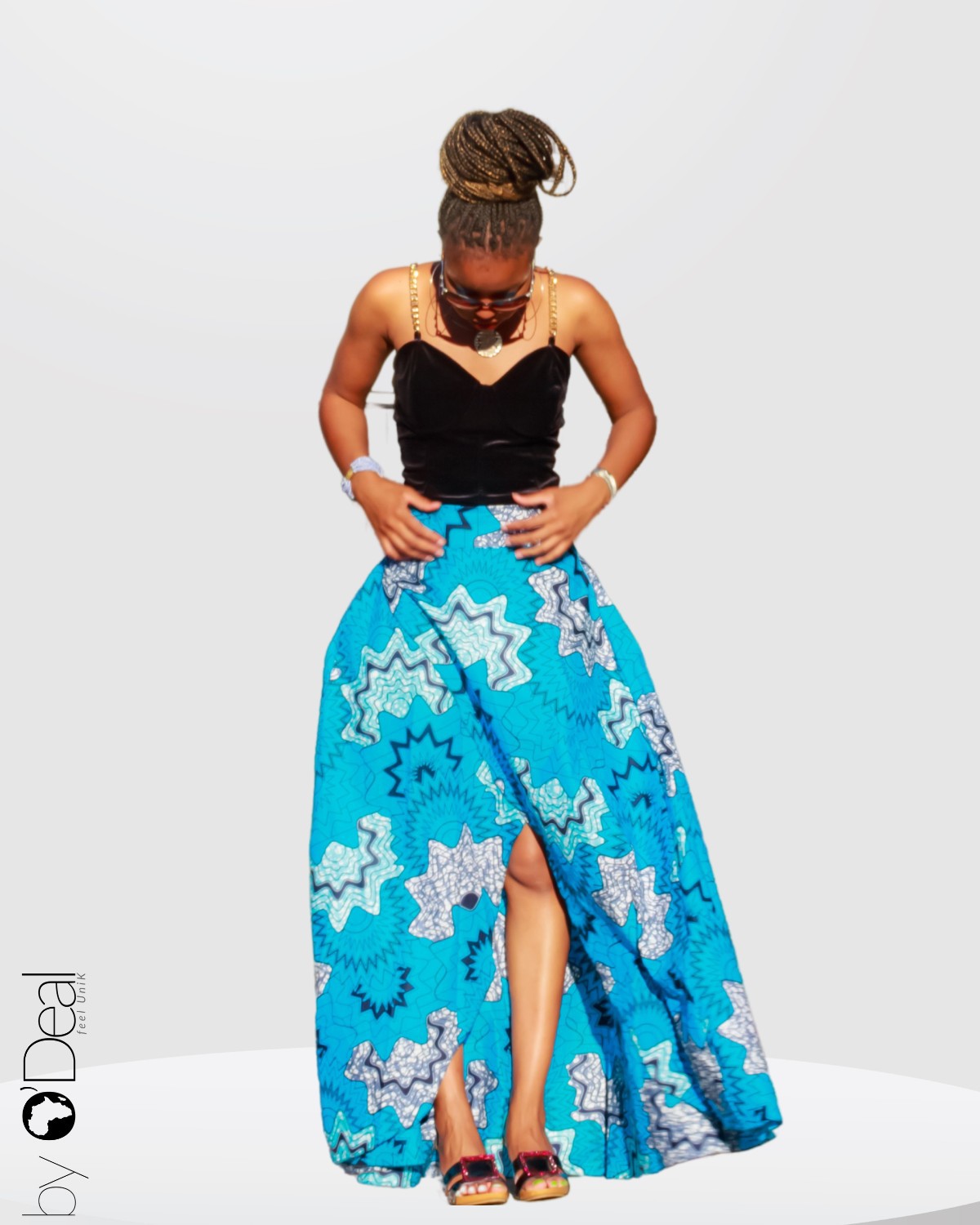 Maxi Jupe Longue Whistles 100% Soie Motif Fleurs - Taille UK 8 (vert/bleu) - Occasion Parfait état