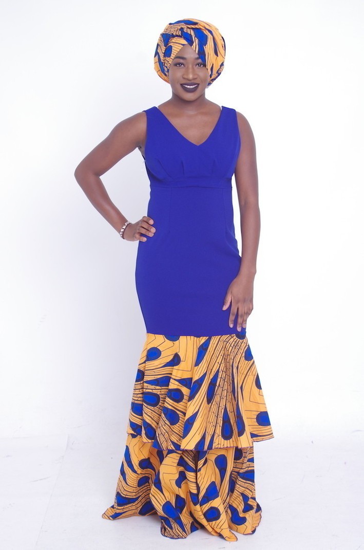 royal blue ankara dresses