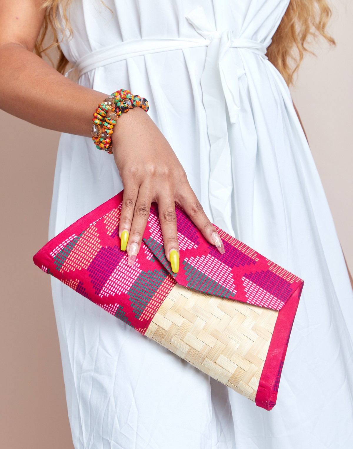 woven clutch purse